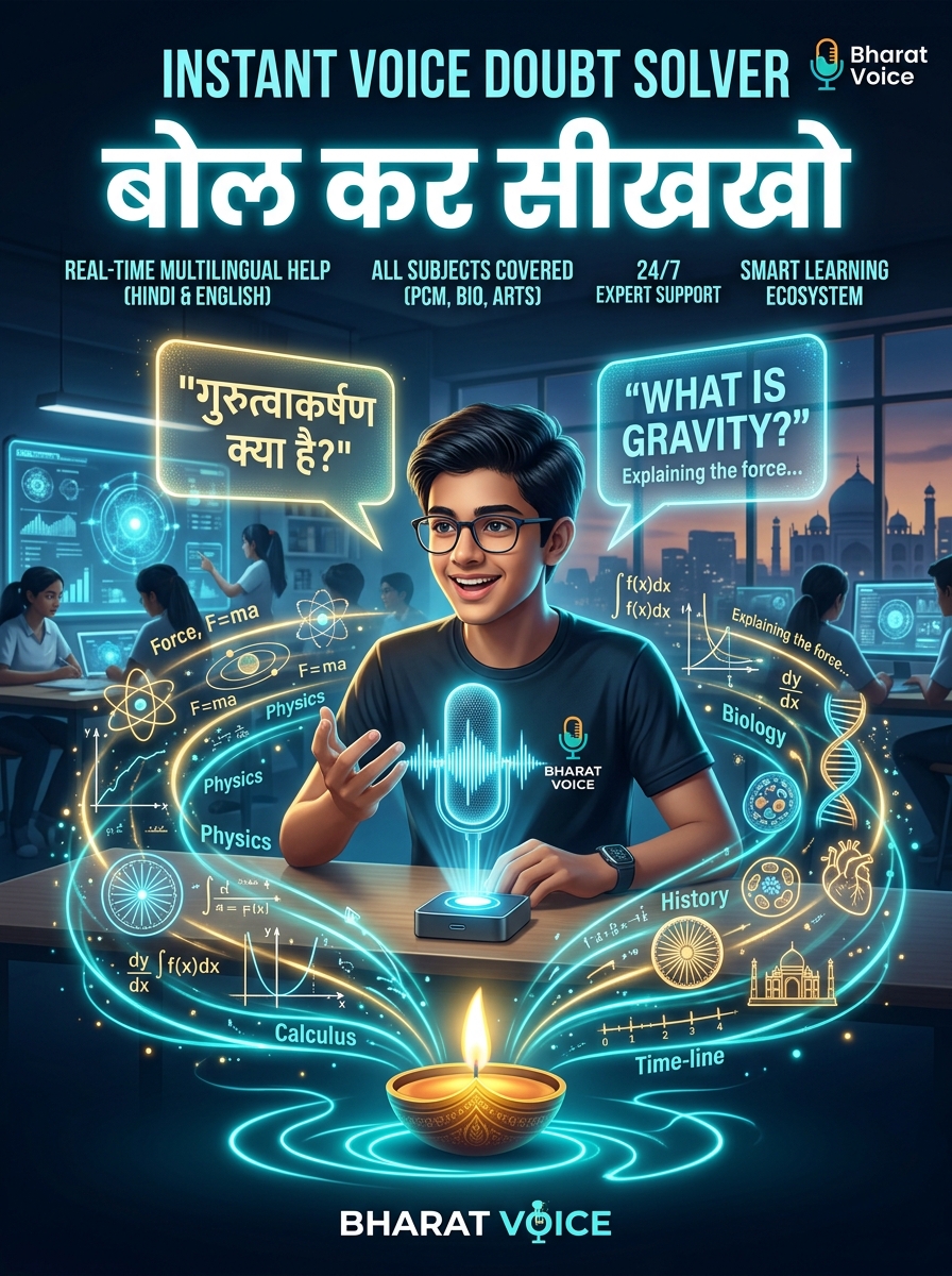 Instant Voice Doubt Solver Bol Kar Seekho Poster
